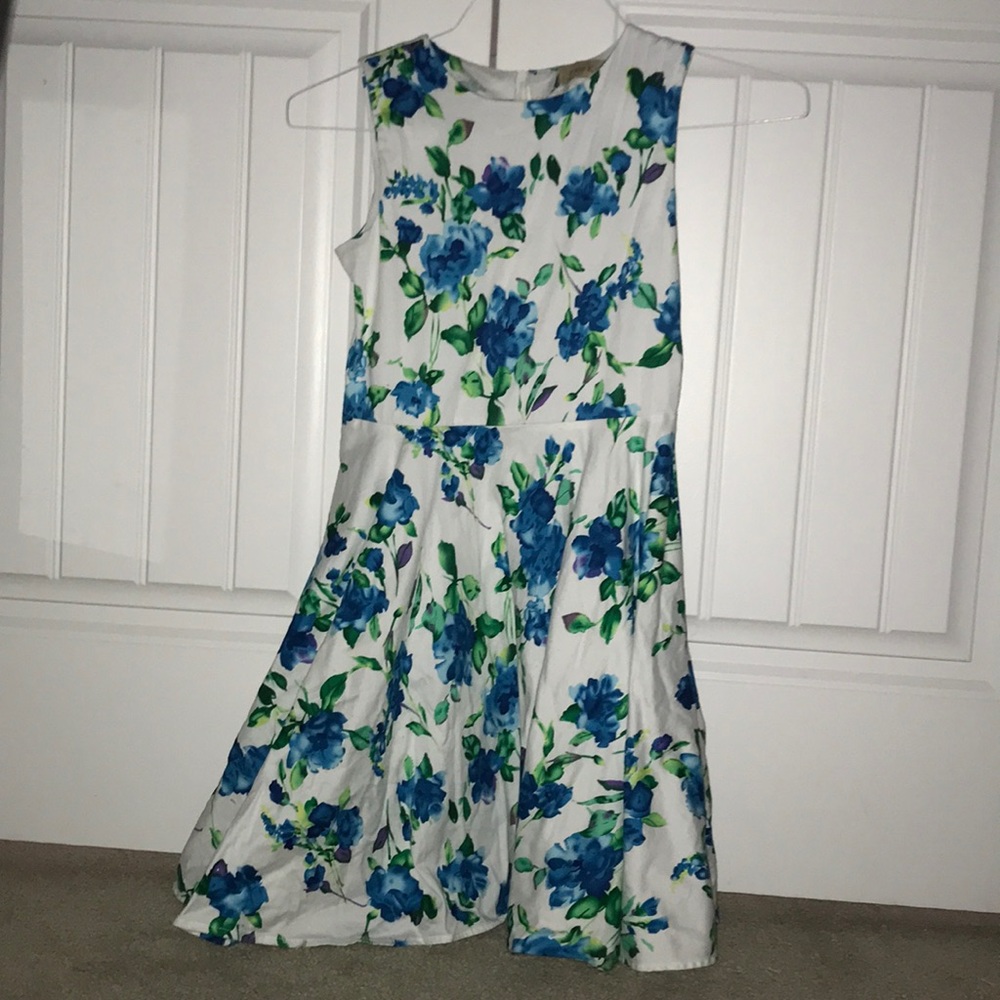 White Dress with Flowers